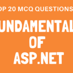 MCQ Questions on the Fundamentals of Asp.Net