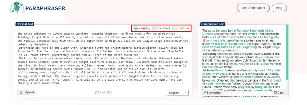 5 Paraphrasing Tools That Help Bloggers to Create Unique Content 2 Multiple styles of paraphrasing