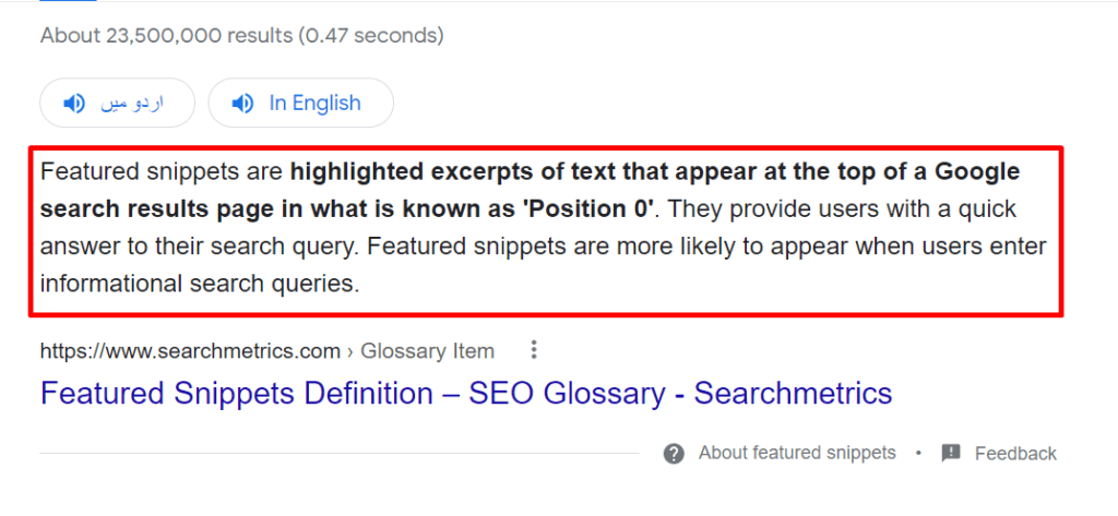 10 SEO Tips to Increase Your Website Ranking in SERPs 7 Feature snippets example