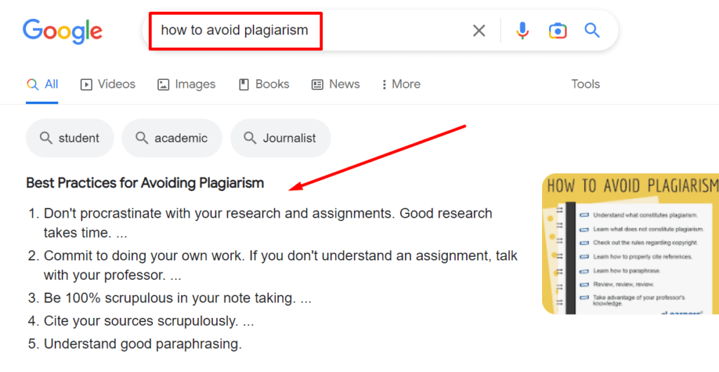 10 SEO Tips to Increase Your Website Ranking in SERPs 8 Searching "how to avoid plagiarism"